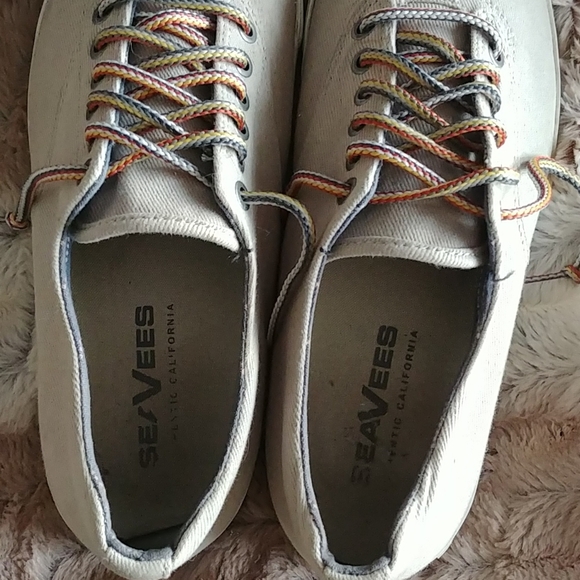 Seavees mens casual canvas sneakers size 9 - Picture 3 of 10